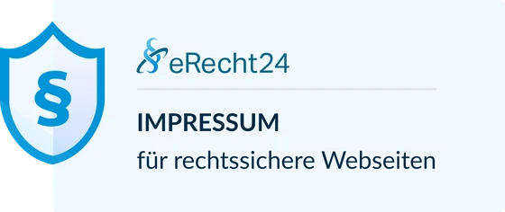 eRecht24 Siegel: Impressum für rechtssichere Webseiten